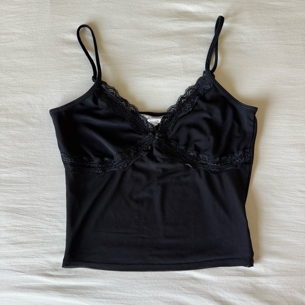 Black Lace Tank Top